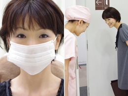 マスクの着用 術後の帰宅